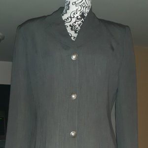 Vintage Renlyn New York Dark Gray 3/4 Length  Blazer